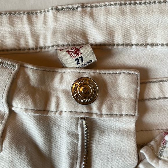 NWT True Religion white stretch skinny jeans - Picture 9 of 11